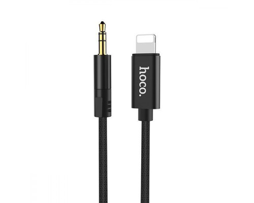 Кабель AUX Hoco UPA13 Lightning to 3.5mm Jack (1m) black