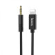 Кабель AUX Hoco UPA13 Lightning to 3.5mm Jack (1m) black