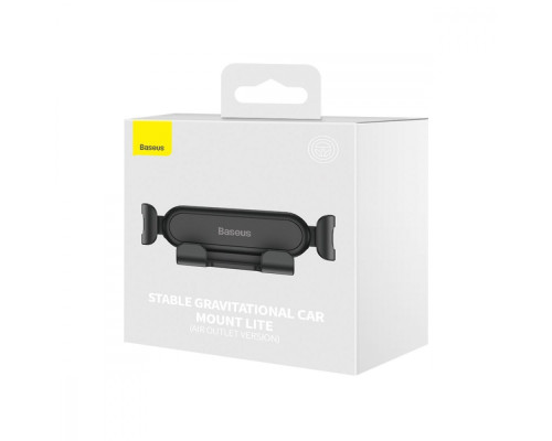 Тримач в машину Baseus Stable Gravitational Car Mount Lite (Air Outlet Version) black