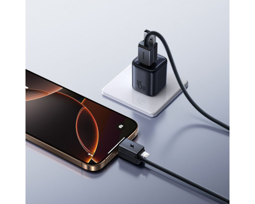 Кабель Baseus Versatile Two-for-Two Fast Charging Cable USB+Type-C to Type-C+Lightning 60W 2m black 2003000231205 6932172684686