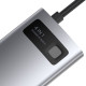 USB-Хаб Baseus Metal Gleam Series 4-in-1 Type-C gray