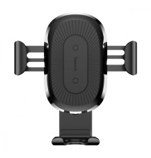 Тримач в машину з Бездротовим ЗП Baseus Gravity Car Mount (Air Outlet Version) 1.67A 10W black