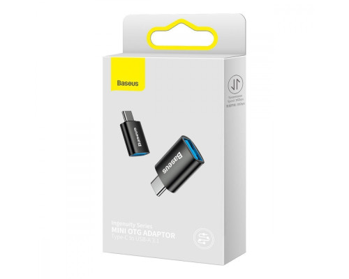 Перехідник Baseus Ingenuity Mini OTG USB 3.1 to Type-C blue