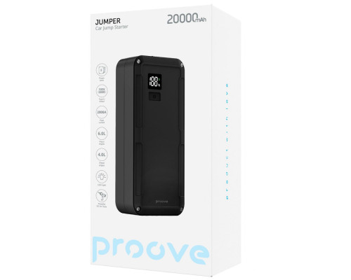 Пусковий Пристрій Proove Jumper 20 000mAh 2000A black 2003000208375 6901113214428