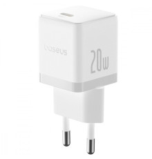 МЗП Baseus Palm Fast Charger 20W (Type-C) + Кабель Type-C to Lightning 20W (1m) white 2003000306927 6932172696702