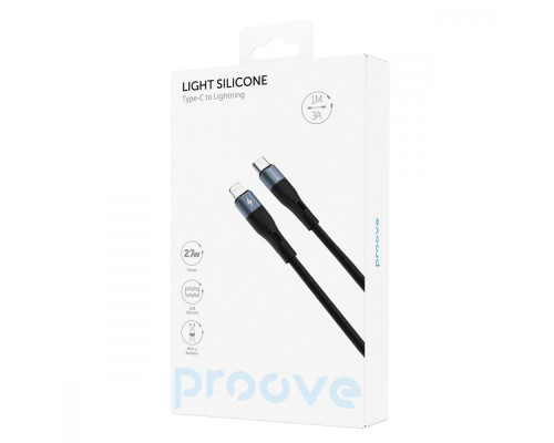 Кабель Proove Light Silicone Type-C to Lightning 27W (1m) white