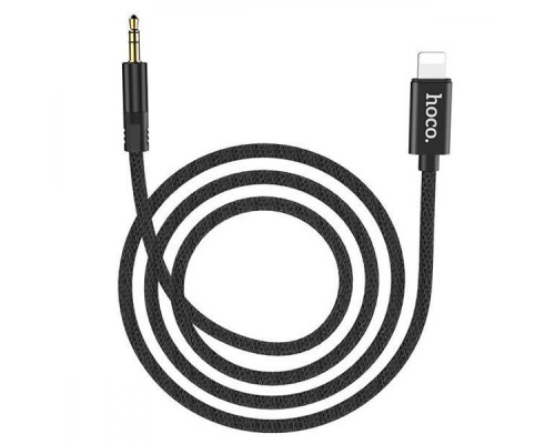 Кабель AUX Hoco UPA13 Lightning to 3.5mm Jack (1m) black