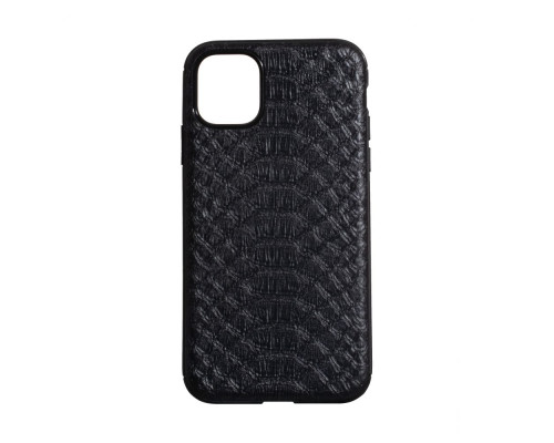 Чохол TPU Leather Croco with Magnit для iPhone 11 Pro Max Колір Чорний