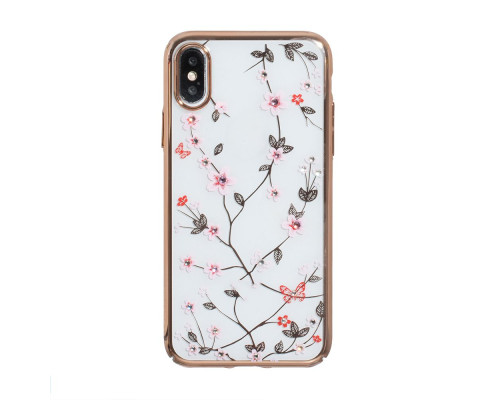 Чохол Sulada Flower для iPhone X/Xs Колір Золотий