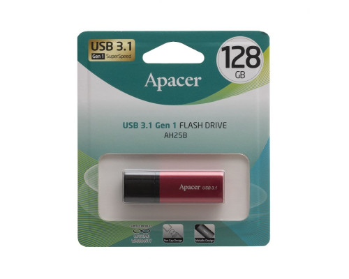 USB флеш-накопичувач Apacer AH25B 128gb 3.2 Колір Чорний