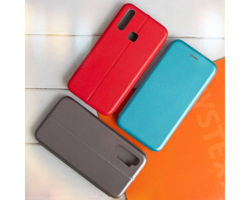 Чохол-книжка шкіра для Realme 5 Pro Колір Синiй 2020000126997