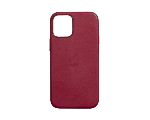 Чохол MagSafe Leather Case Full Size для iPhone 12 Mini Колір Red