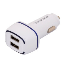 Автомобільний Зарядний Пристрій Borofone BZ14 Lightning 2USB2.4A Колір Бiлий 6931474735935