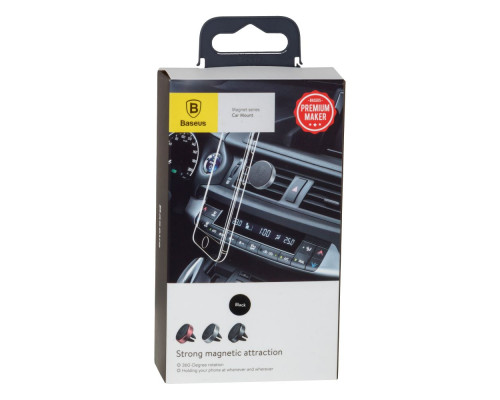 Автотримач Baseus Magnet Car Mount SUGENT-MO Колір Чорний,01 6953156242883