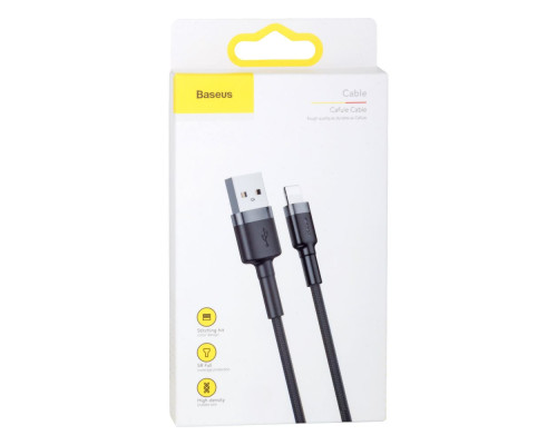 Кабель USB Baseus USB to Lightning 2A 3m CALKLF-R Колір Сiро-Чорний, G1 6953156296305