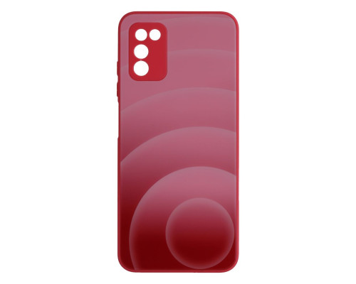 Чохол Glass TPU Prism Circles for Samsung Galaxy A03s Колір 4, Pink-Lilac
