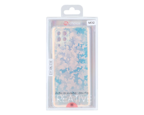 Чохол TPU Ice Abstractions with frame для Samsung Galaxy M32 Колір 1, Snow