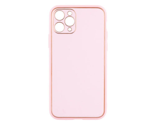 Чохол Leather Gold with Frame without Logo для iPhone 11 Pro Колір 3, Pink