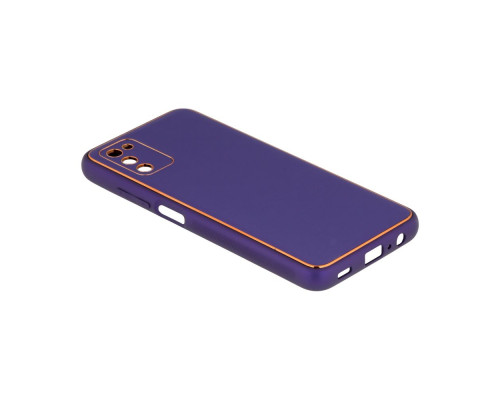 Чохол Leather Gold with Frame without Logo для Samsung A02s Колір 10, Gray