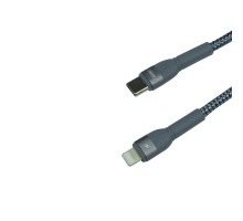 Кабель USB Remax RC-171 type C to lightning 20W PD Колір Сталевий 6954851206385