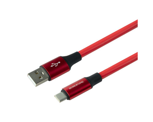 Кабель USB Borofone BX82 Type-C Колір Червоний 6974443386240