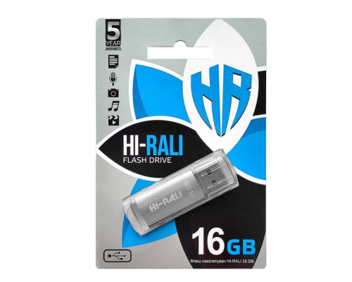 USB флеш-накопичувач Hi-Rali Rocket 16gb Колір Синій