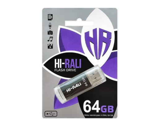 USB флеш-накопичувач Hi-Rali Rocket 64gb Колір Синій