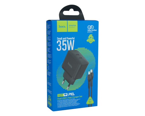 Мережевий Зарядний Пристрій Hoco N29 Triumph PD+QC3.0 35W Type-C to Lightning Колір Бiлий 6931474782182