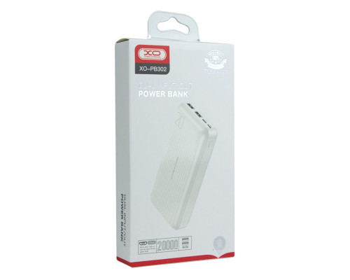 Універсальна Мобільна Батарея Power Bank XO PB302 20000 mAh Колір Білий