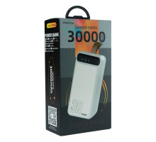 Універсальна Мобільна Батарея Power Bank Remax Proda PD-P96 Leading series 30000 mAh Колір Білий