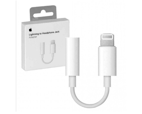 Кабель Aux Apple Lightning to 3.5 Jack 1:1 Колір Бiлий 190198001795 ma31796_2907975