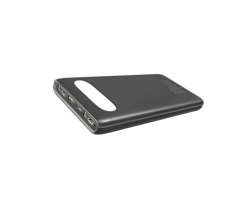 Універсальна Мобільна Батарея Power Bank Ridea RP-D10L Phoenix10 10W digital display + lamp 10000 mAh Колір Чорний 6902013340453