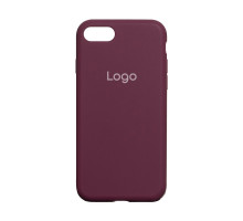 Чохол Silicone Case Full Size (AA) для iPhone 7/8/SE2 Колір 42.Maroon 2020000149385