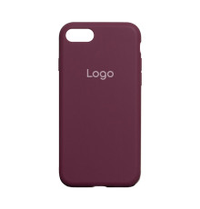 Чохол Silicone Case Full Size (AA) для iPhone 7/8/SE2 Колір 42.Maroon 2020000149385