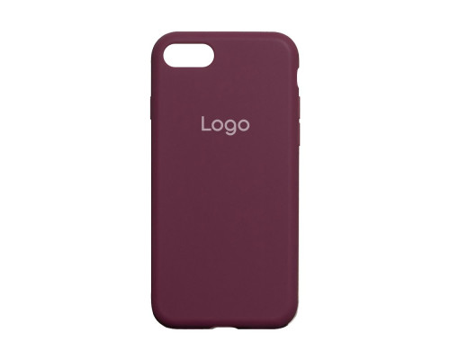 Чохол Silicone Case Full Size (AA) для iPhone 7/8/SE2 Колір 42.Maroon 2020000149385