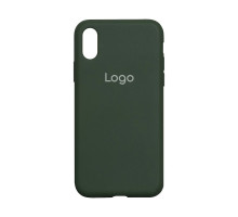 Чохол Silicone Case Full Size (AA) для iPhone Xr Колір 54.Atrovirens 2020000148937