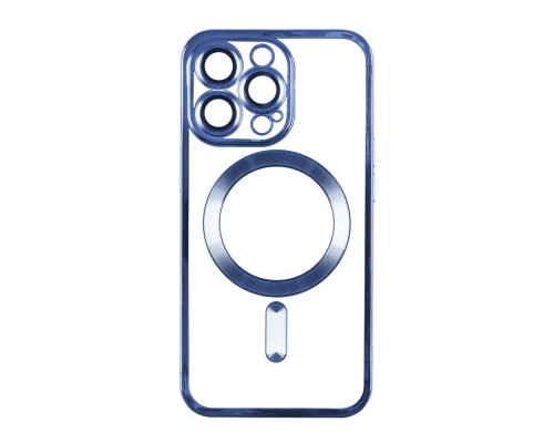 Чохол TPU Metallic Full Camera with Magsafe для Iphone 15 Pro Max Колір Blue 2020000370123