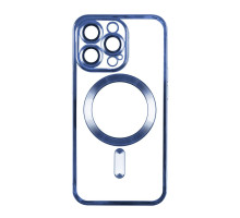 Чохол TPU Metallic Full Camera with Magsafe для Iphone 15 Pro Колір Blue