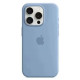 Чохол Silicone Case with MagSafe для iPhone 15 Pro Max Колір 04.Winter Blue