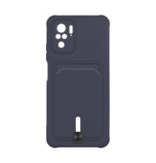 Чохол TPU Colorfull Pocket Card для Xiaomi Redmi Note 10 / Note 10s Колір 08.Dark blue 2020000357681