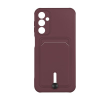 Чохол TPU Colorfull Pocket Card для Samsung Galaxy A24 4G Колір 42.Maroon 2020000358183