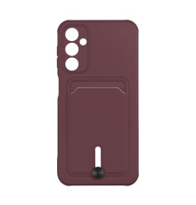 Чохол TPU Colorfull Pocket Card для Samsung Galaxy A24 4G Колір 42.Maroon 2020000358183