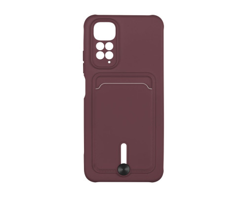 Чохол TPU Colorfull Pocket Card для Xiaomi Redmi Note 11 (Global) / Note 11S 4G Колір 42.Maroon 2020000357469