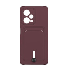 Чохол TPU Colorfull Pocket Card для Xiaomi Redmi Note 12 Pro+ 5G Колір 42.Maroon 2020000357223