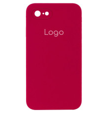 Чохол Silicone Case Square Full Camera для iPhone 7/8/SE 2020 Колір 37.Rose red 2020000348511