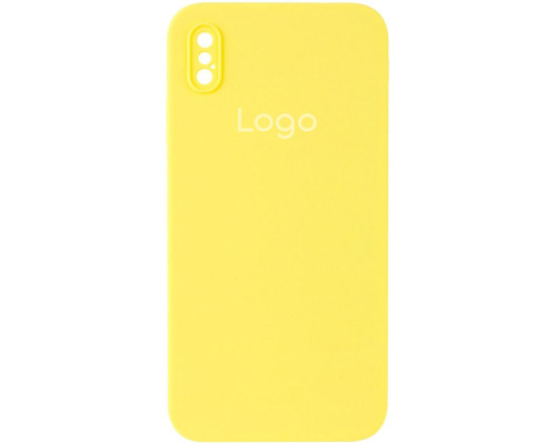 Чохол Silicone Case Square Full Camera для iPhone X/Xs Колір 51.Mellow yellow 2020000347859