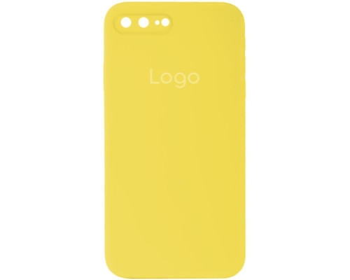 Чохол Silicone Case Square Full Camera для iPhone 7 Plus/8 Plus Колір 50.Canary yellow 2020000348238