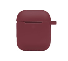 Чохол Silicone Case with hook для Airpods 1/2 Колір 37.Rose red 2020000369080