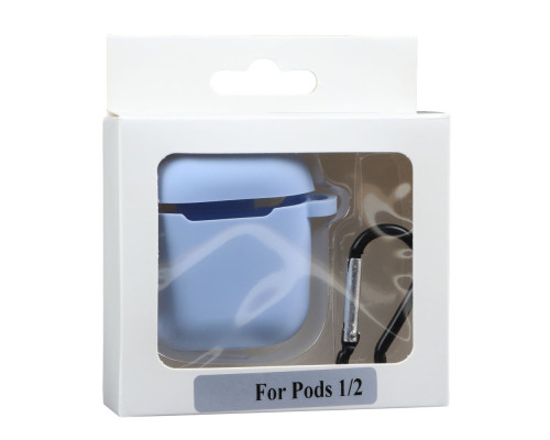 Чохол Silicone Case with hook для Airpods 1/2 Колір 03.Royal blue