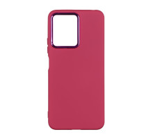 Чохол Silicone Cover Metal frame (AA) для Xiaomi Redmi Note 12 4G Колір 42.Maroon 2020000364344